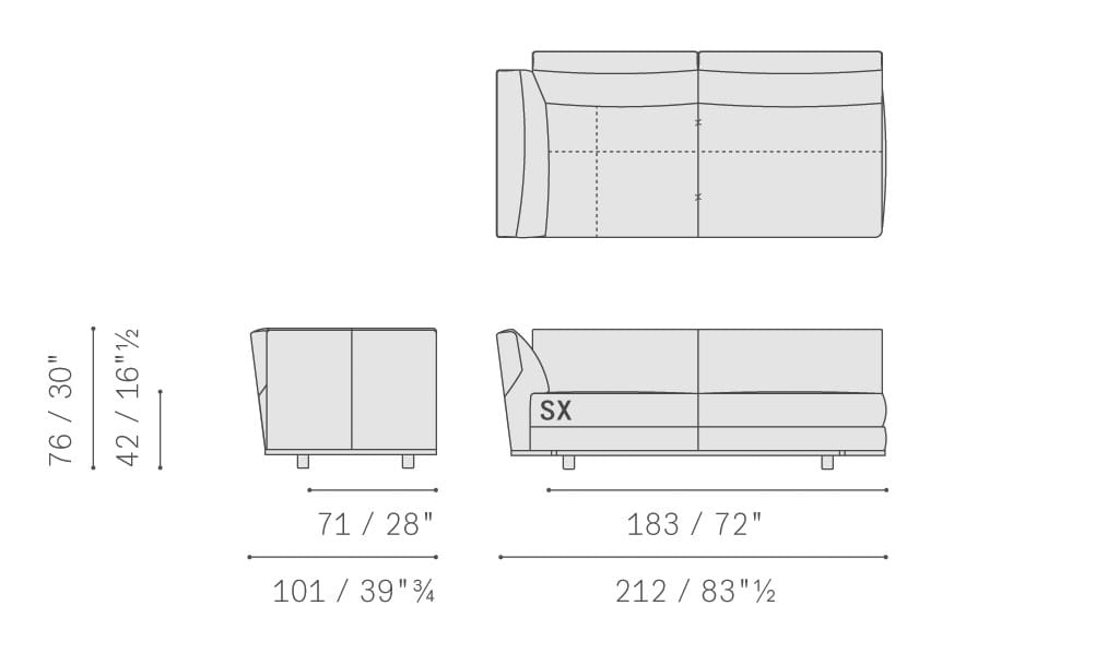 Ткань диван Poltrona Frau коллекция-диваны и кресла ARCH-00054952 - Вид №23