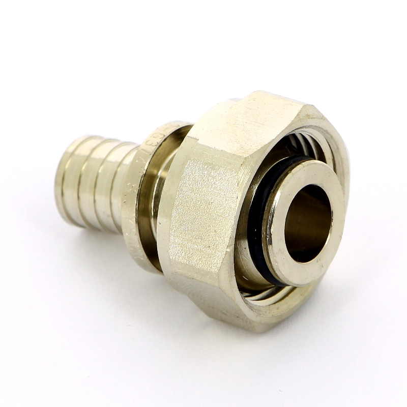 Соединитель надвижной-В Rehau 16 x 3/4"EK никелированный, DZR-латунь 169175 - Вид №3