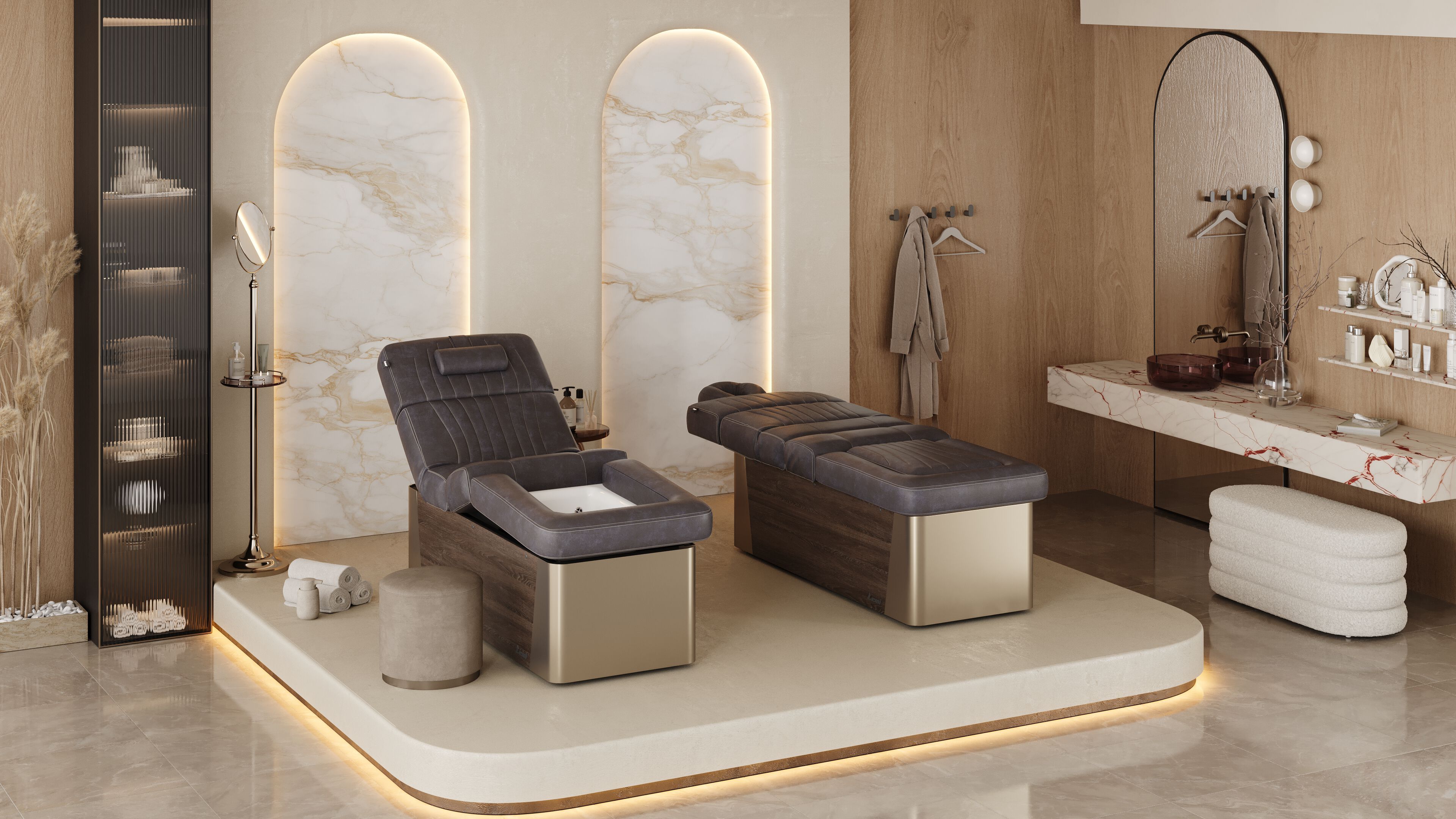 Многофункциональная спа-кровать с электрической регулировкой и встроенной ванной Lemi Group Water ARCH-00007351 - Вид №1