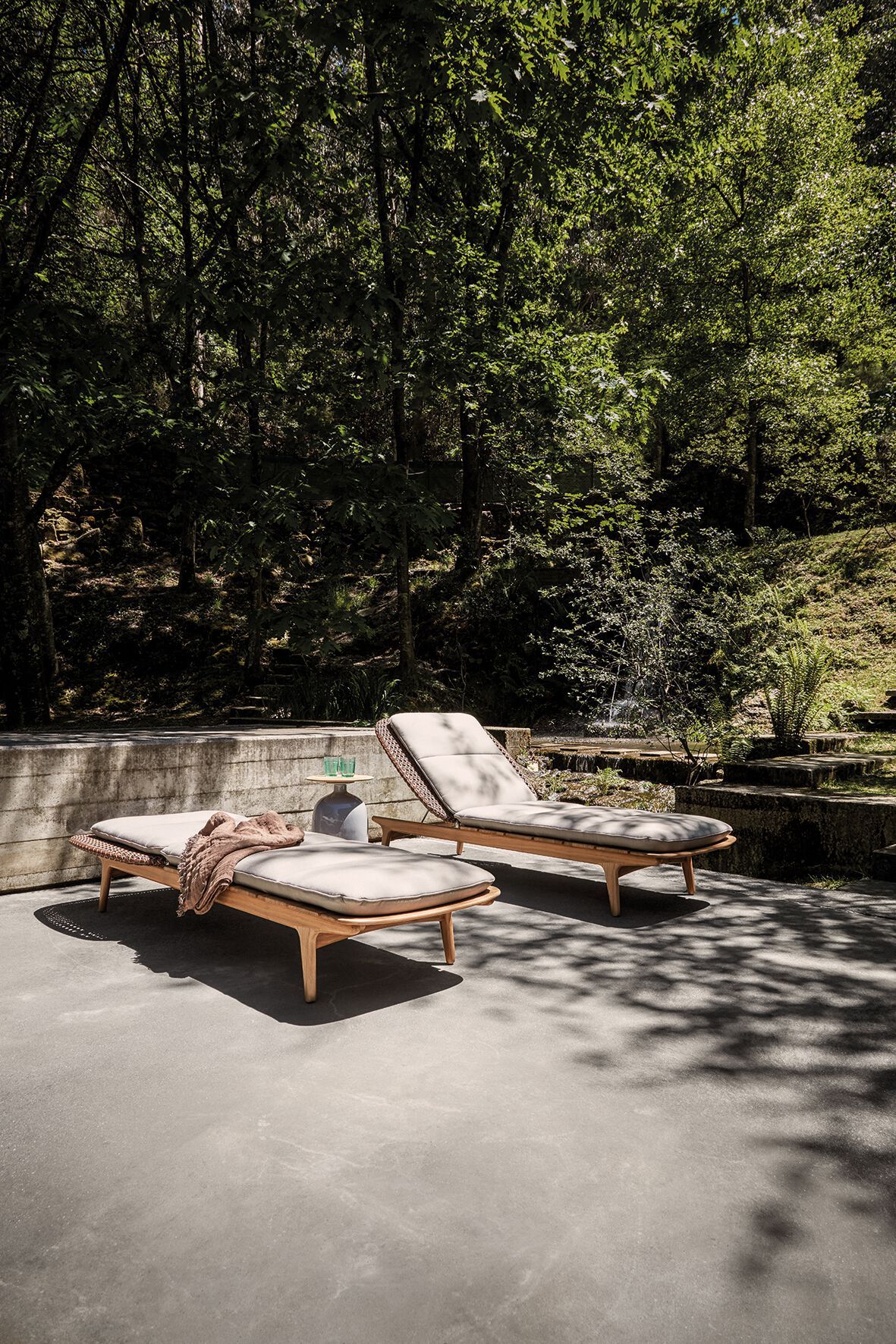 Тканевая откидная Садовая кровать с колесами Gloster ARCH-00035637 - Вид №4