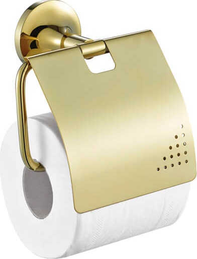 Держатель туалетной бумаги с крышкой - золото / NO12028G Neo gold Creavit  - Вид №1