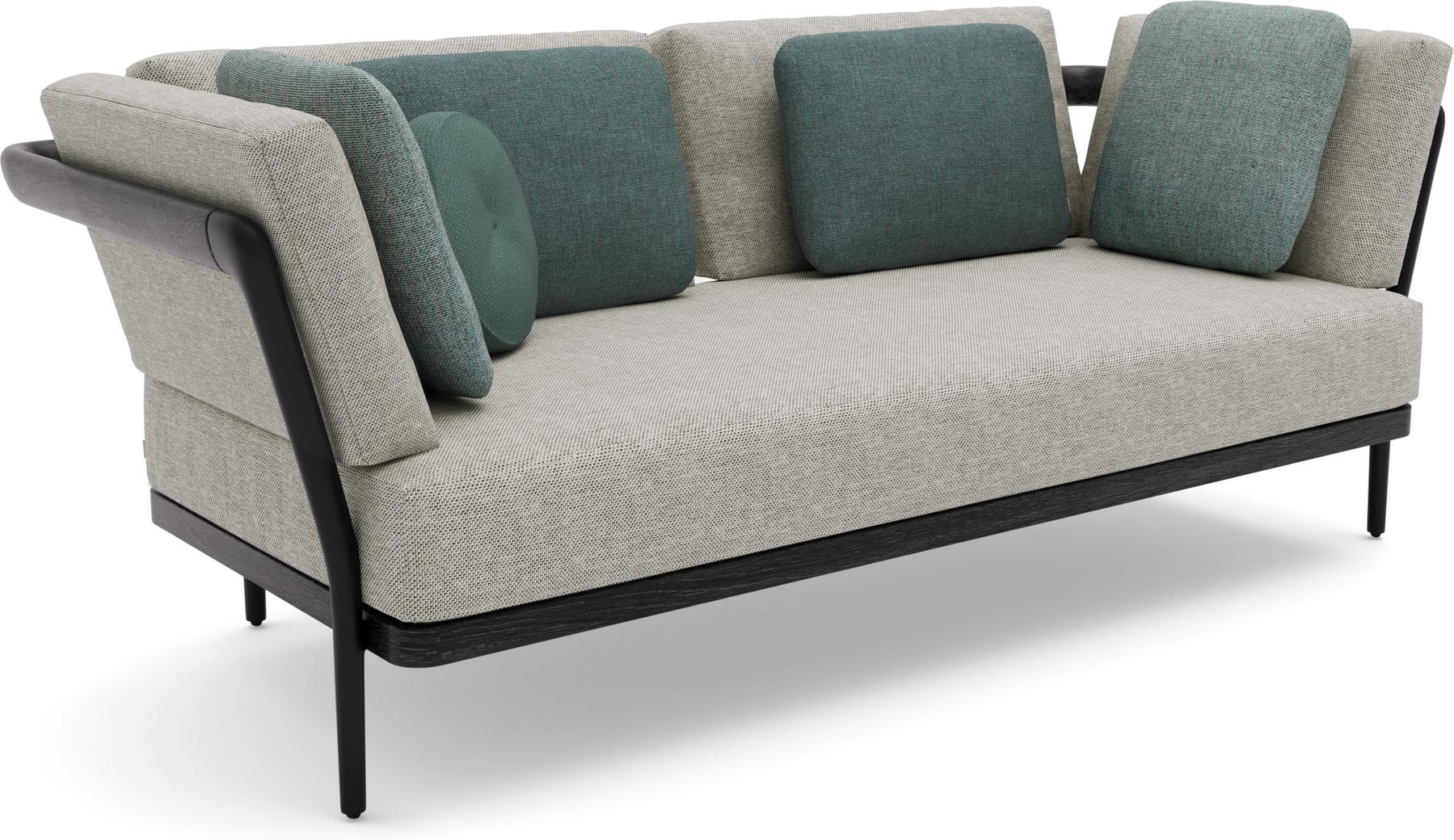 MNST260 2-мест. teak nero pca черный Manutti Flex