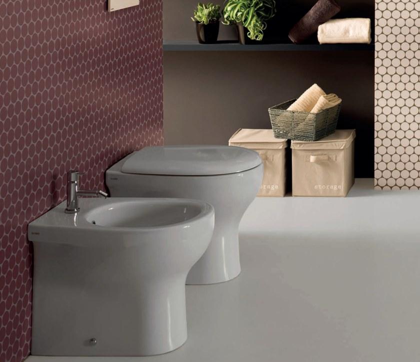 Gr006 Приставной унитаз напольный Белый Ceramica Globo Grace Италия - Вид №2