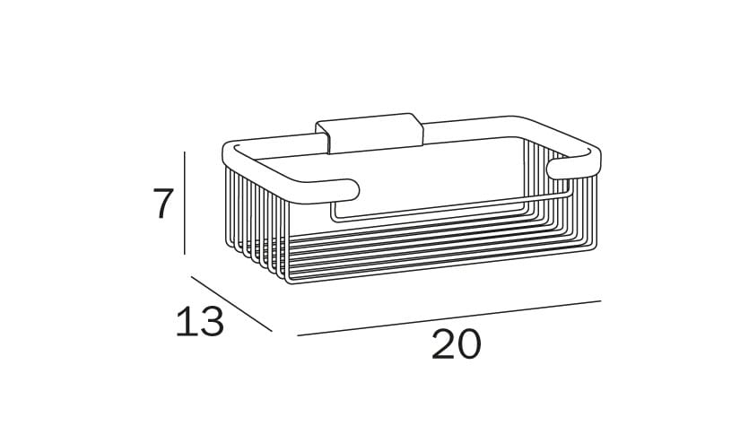 Металлическая настенная мыльница INDA® HOTELLERIE ARCH-00086845 - Вид №3