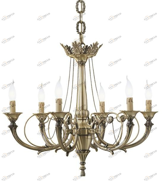 Possoni Illuminazione Сатиновая люстра Ginevra 858/6