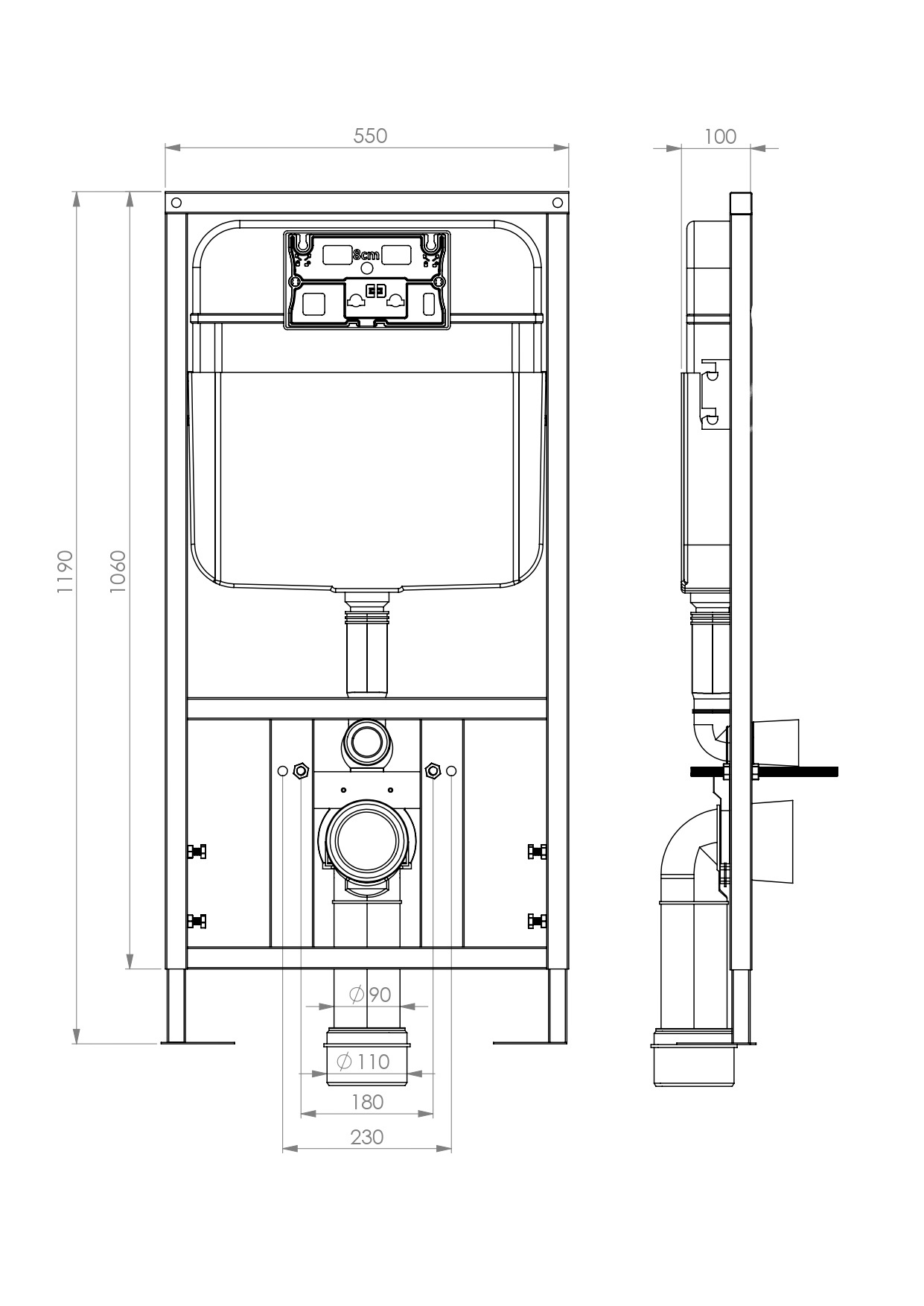 SL-01 Инсталляция с кнопкой LAB.Space  - Вид №1