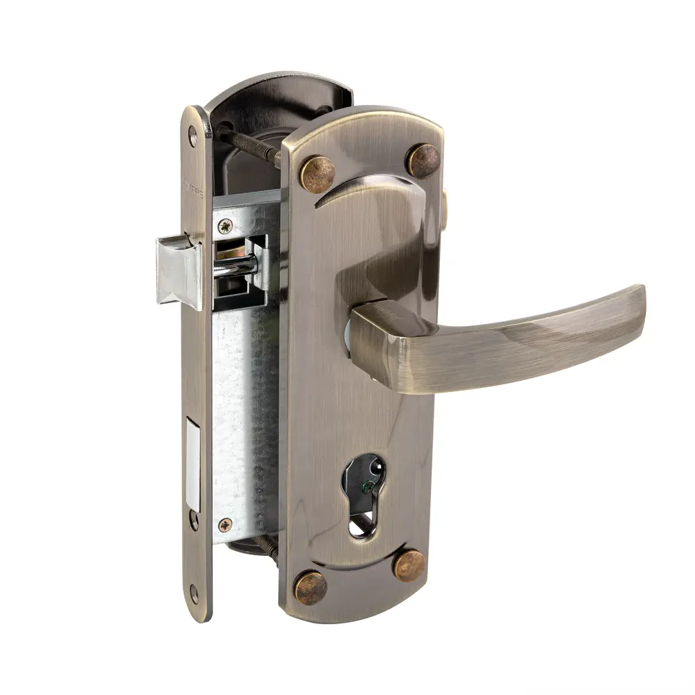 Врезной замок AVERS 1425-AB в античной бронзе для ПВХ-дверей 85203618 STLM-0059876