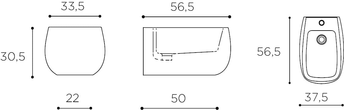 Керамические подвесные сантехники ARBLU Flò ARCH-00097528 - Вид №1