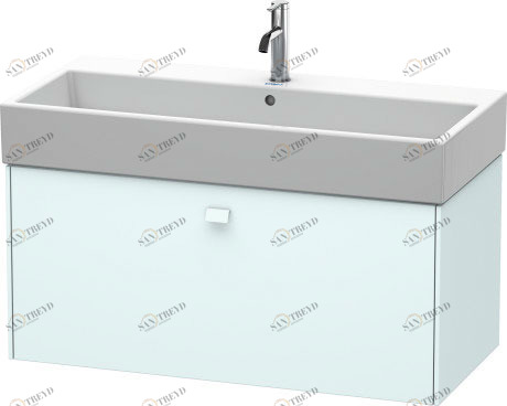 BR405600909 Тумбочка подвесная Brioso #BR4056 984 x 459 мм Светло-голубой матовый декор Duravit