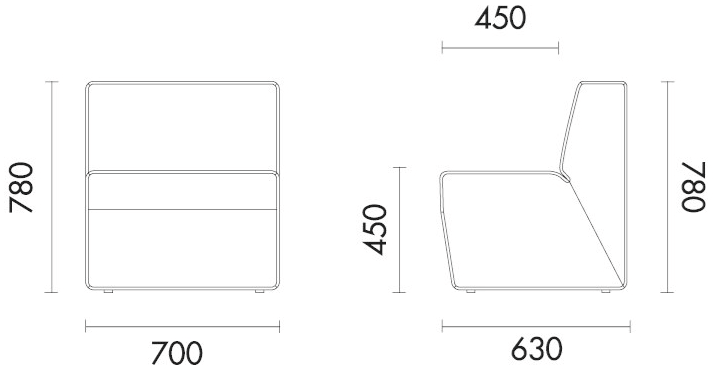 Grado Design Кресло из ткани Modo s Mod-sf-27 - Вид №4