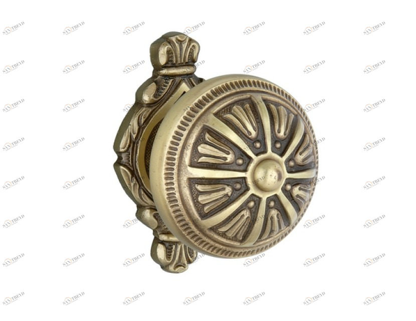 0C3416.000.44 Фиксированная ручка центральной двери Мат античная латунь Mestre 