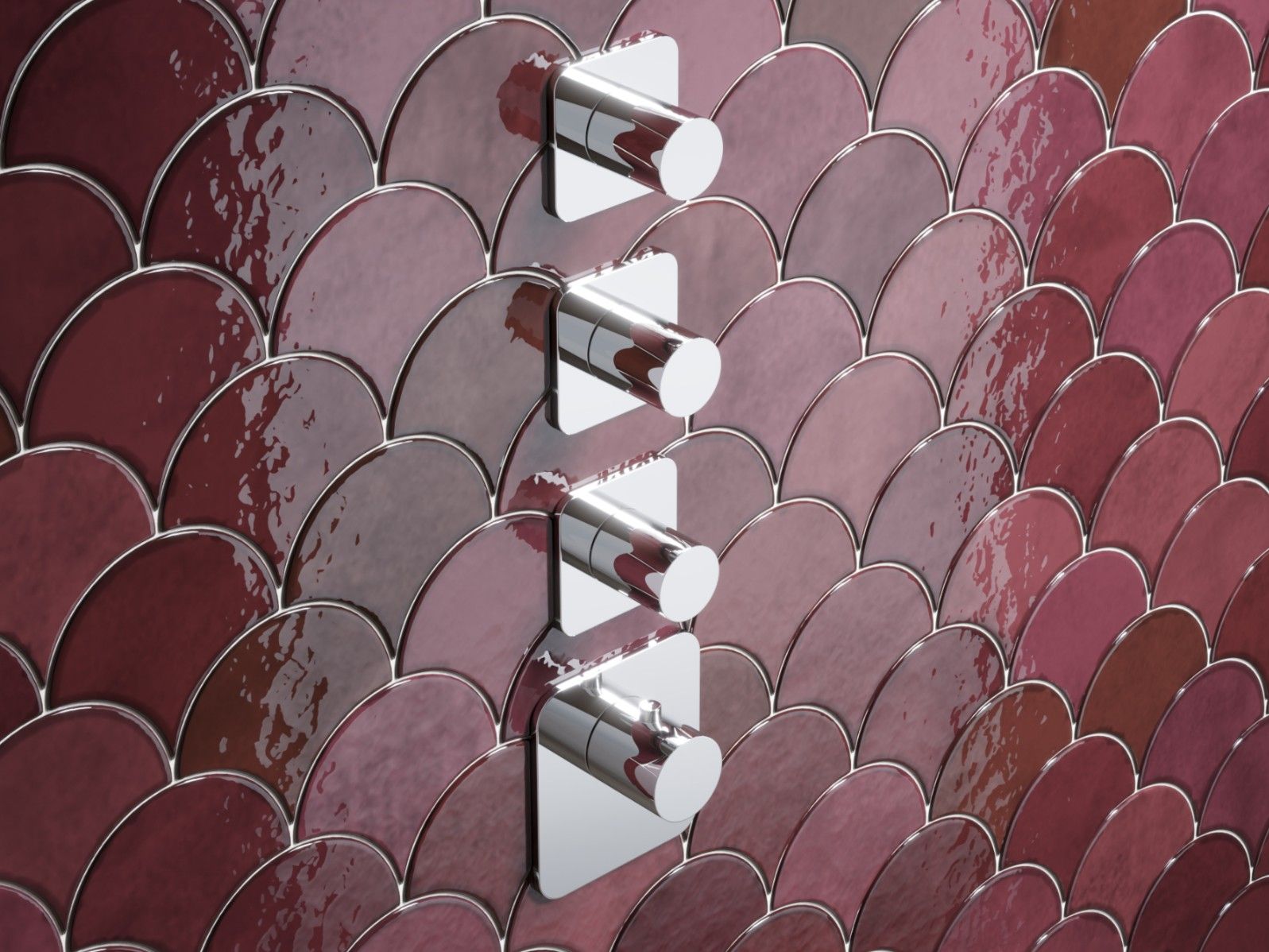 Встраиваемый термостатический смеситель для душа с 4 отверстиями Hotbath Gal ARCH-00039336 - Вид №1