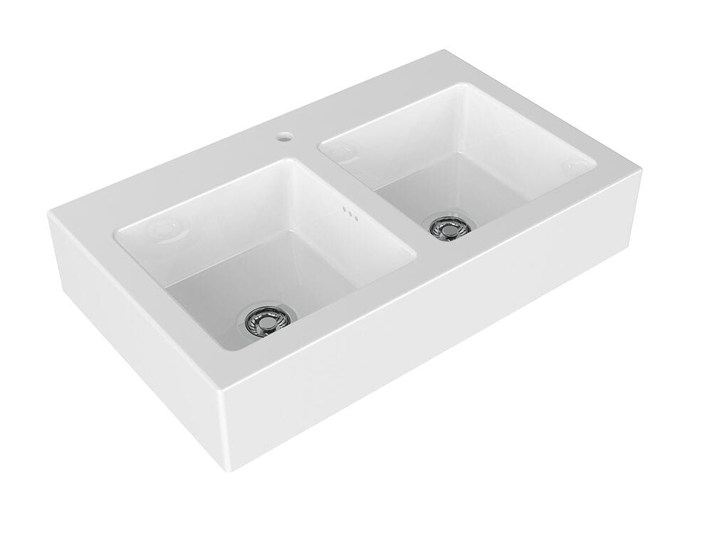 Керамическая раковина с 2 ваннами Ceramica Flaminia ACQUAFOOD ARCH-00101917