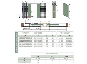 Подрамник для раздвижных дверей с проходом для систем