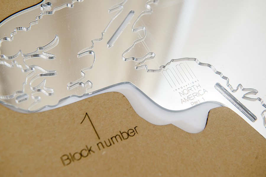 19-19 Карта-пазл зеркальная wall decoration exclusive 90х54 см Mimi  - Вид №9