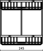 GH158 Мыльница для душевой кабины, треугольная, подвесная, сетчатая, двухъярусная, латунная bagno&associati Complementi Bagno & Associati - Вид №1