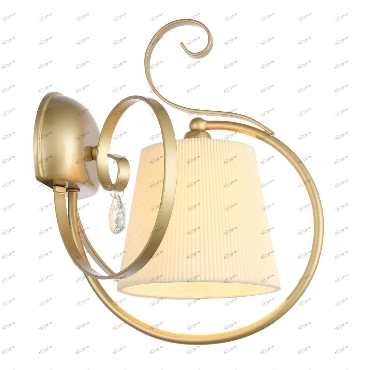 Бра настенное белое с золотым ST Luce Azurro SL177.201.01 ST LUCE AZZURRO 00-3930530 Белый;золото 