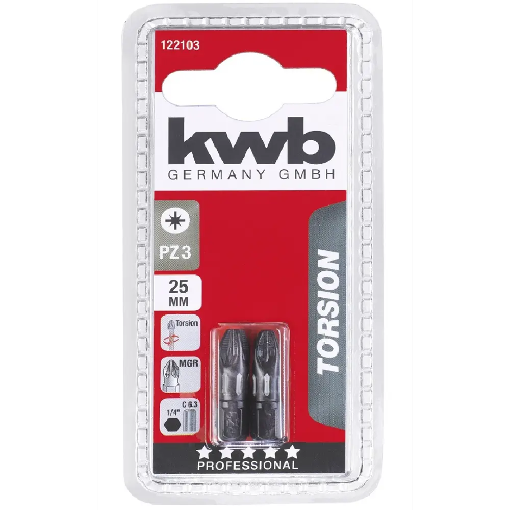Бита KWB 122003 PZ3x25 мм, 2 шт. 86839369 STLM-2034913 Santreyd  - Вид №1