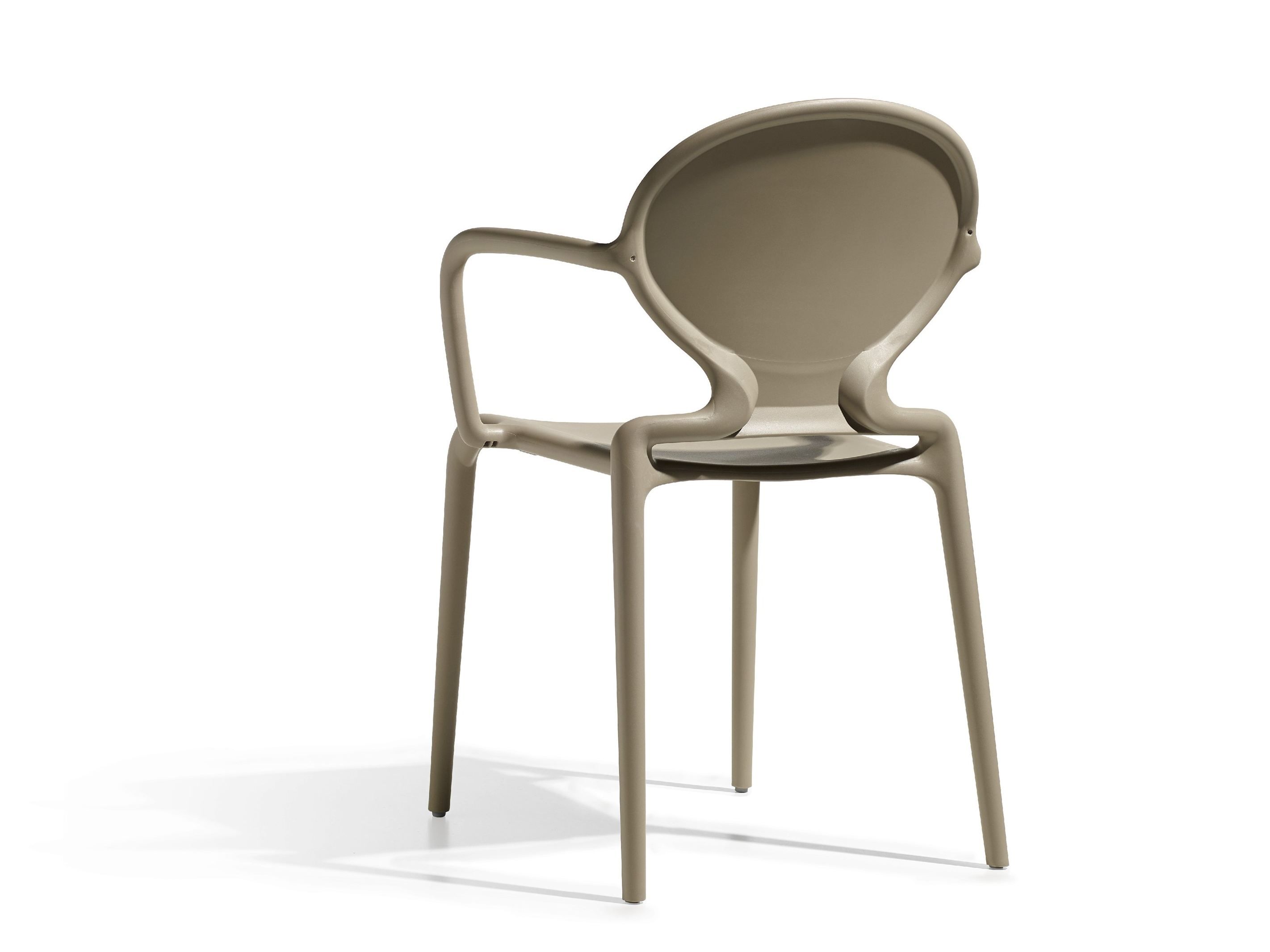 Штабелируемый стул с медальоном из инженерного пластика с подлокотниками S-CAB Чт ARCH-00035376 - Вид №1