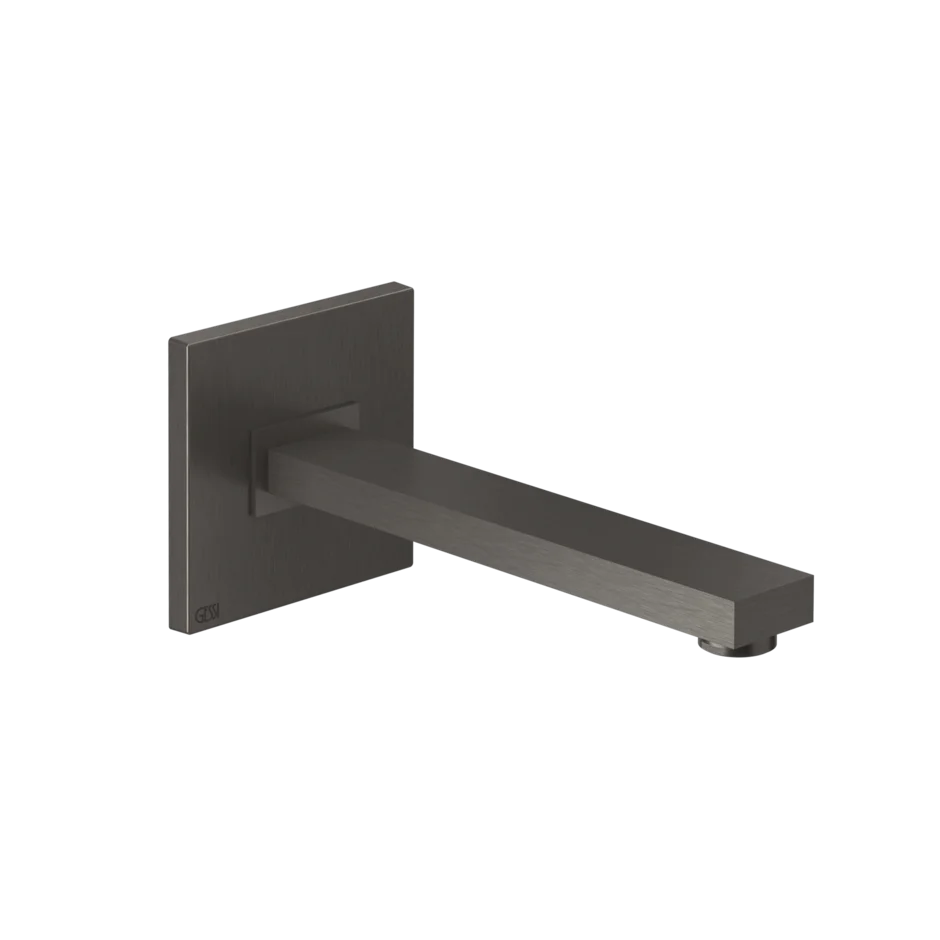 Носик для умывальника 20114 707 Gessi Rettangolo k ЧЕРНЫЙ МЕТАЛЛ BR. PVD 20114707