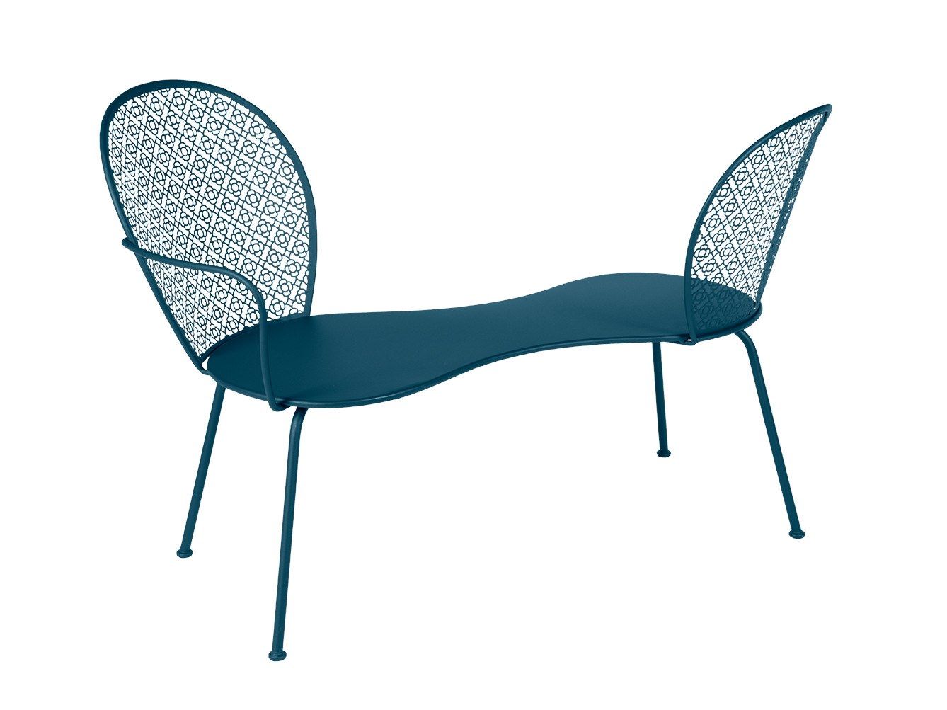 Стальная садовая скамейка с подлокотниками Fermob Lorette ARCH-00144156