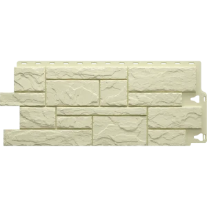 Фасадная панель Docke Камень крупный цвет светло-жёлтый