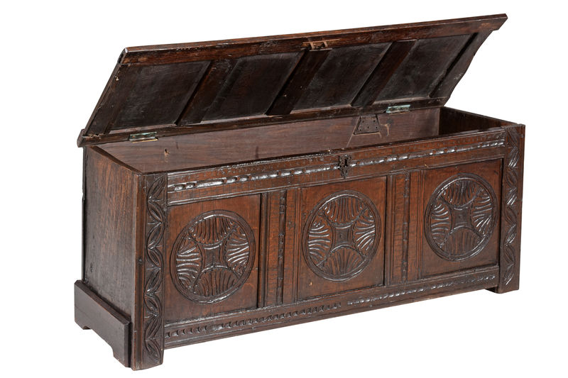 SOR27404 Резной дубовый сундук ijlbrown  - Вид №2