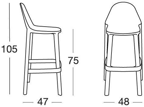 SCAB DESIGN Садовый стул из технополимера Più sun-id-1413050 - Вид №6