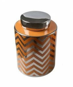 Ваза металлическая большая 28 см "Геометрия" UNICO ДИЗАЙНЕРСКИЕ 255381 Оранжевый