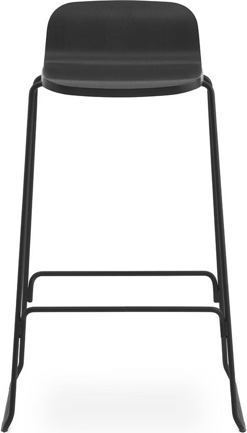 602701 Barstool w. Назад 75 см Черный / Черный Normann Copenhagen Just - Вид №1