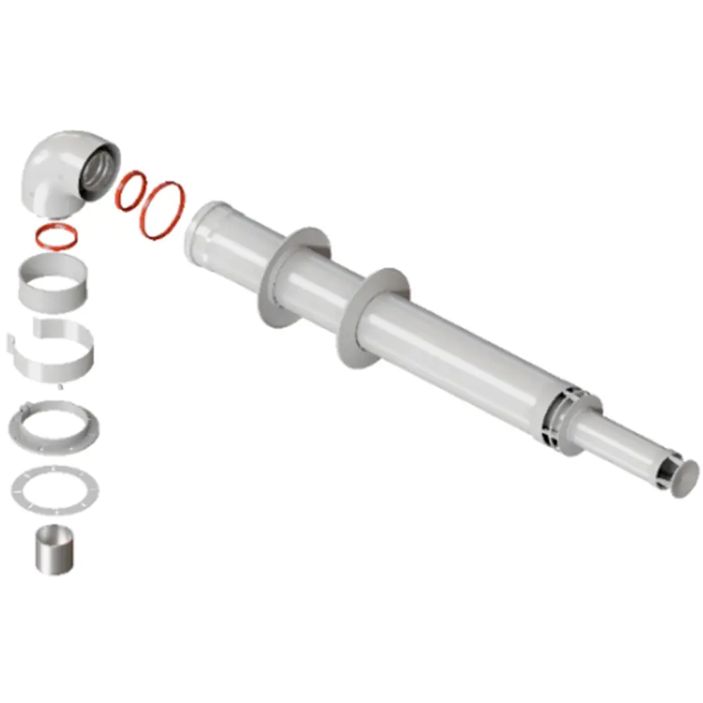 Коаксиальный дымоход ROMMER D60/100 с антиобледенительной системой 89345583 STLM-1563338