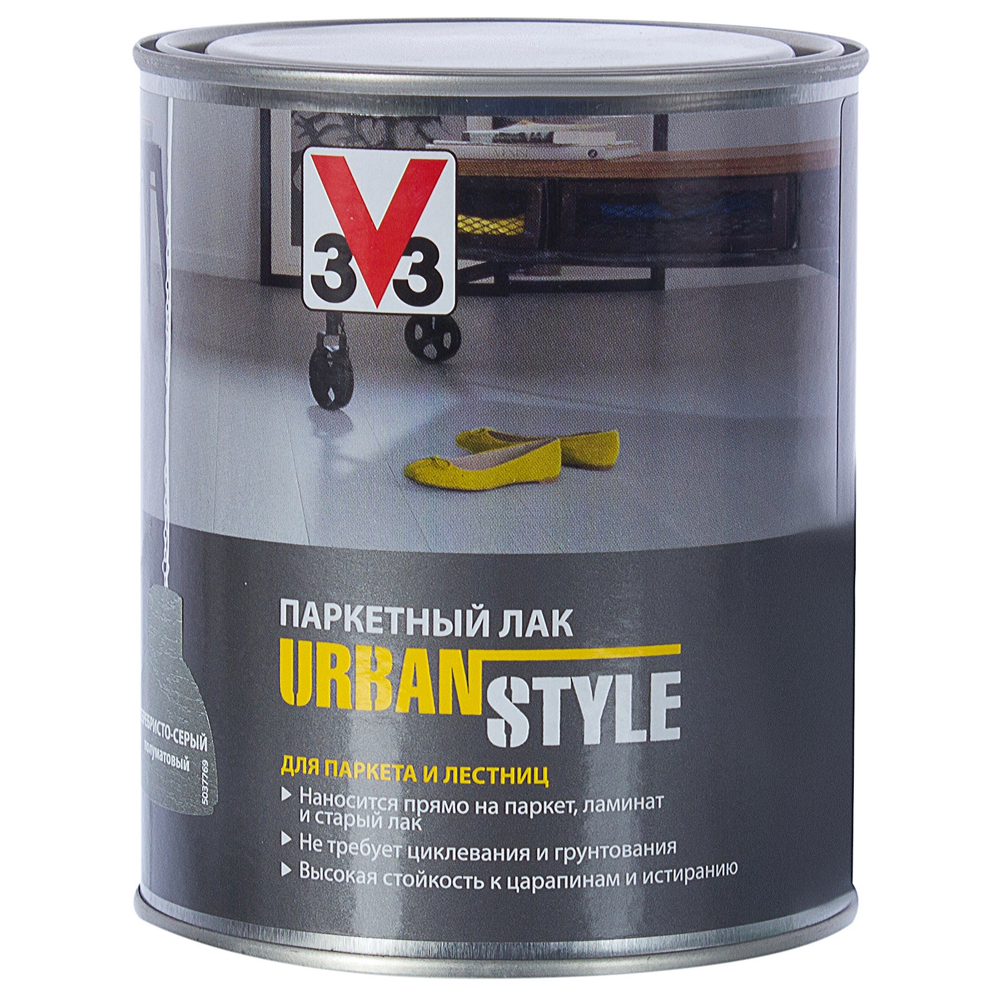 18557464 Лак V33 Urban style цвет серебряный 0.75 л Santreyd  - Вид №2