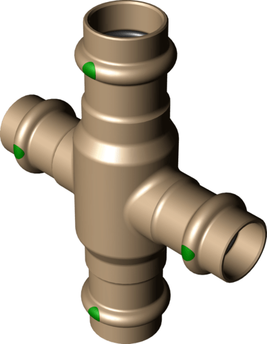 424 497 Модель 2244 Трубопроводные системы  Profipress  Коллекторы, крестовины Santreyd  - Вид №2