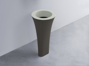 AMLA45-PM+AMPILT-LV+AMCOLT-FN Раковина Amedeo Tondo отдельностоящая cielo Enjoy + Amedeo