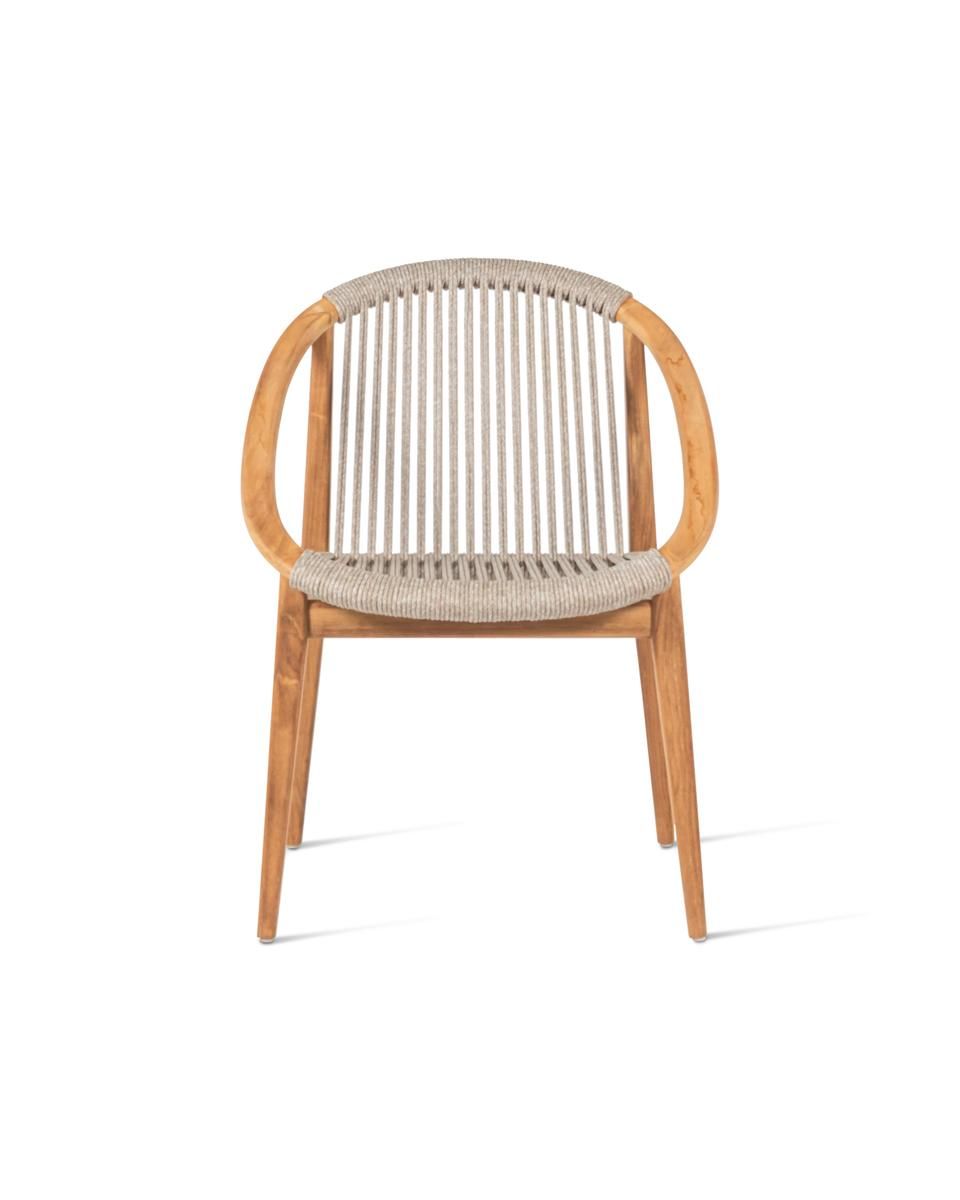 Садовый стул из тика и веревки с подлокотниками Vincent sheppard FRIDA ARCH-00085388 - Вид №14