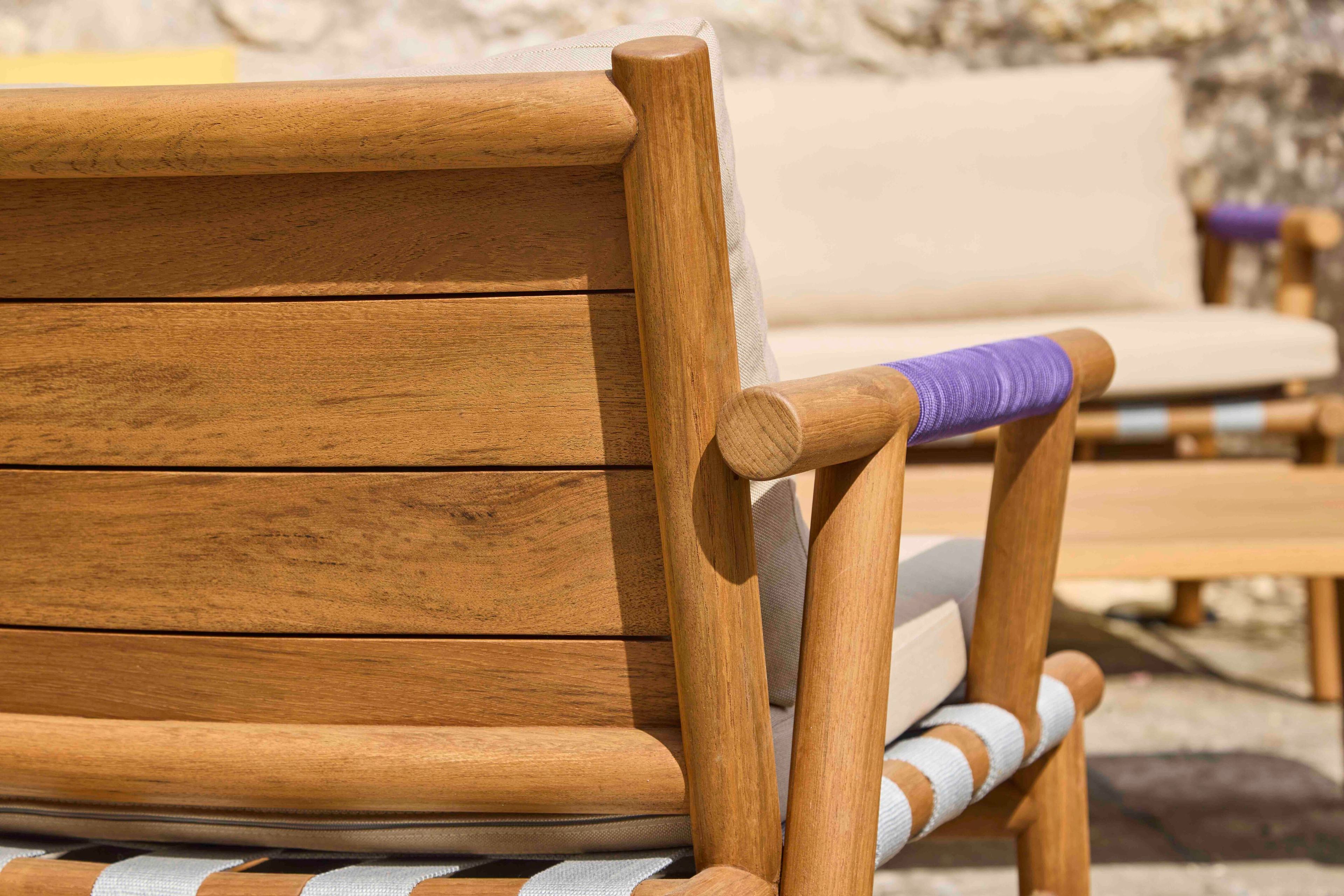 Садовое кресло из тикового дерева и Sunbrella® YAAZ Uz ARCH-00074788 - Вид №8