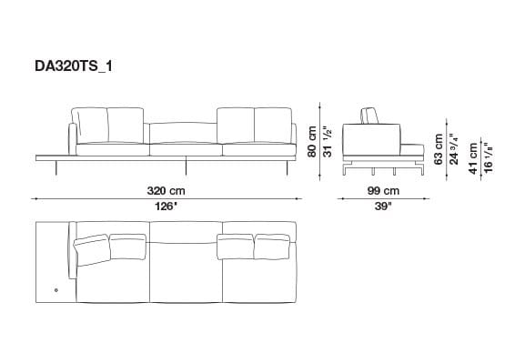 Кожаный диван B&B Italia док ARCH-00130675 - Вид №83