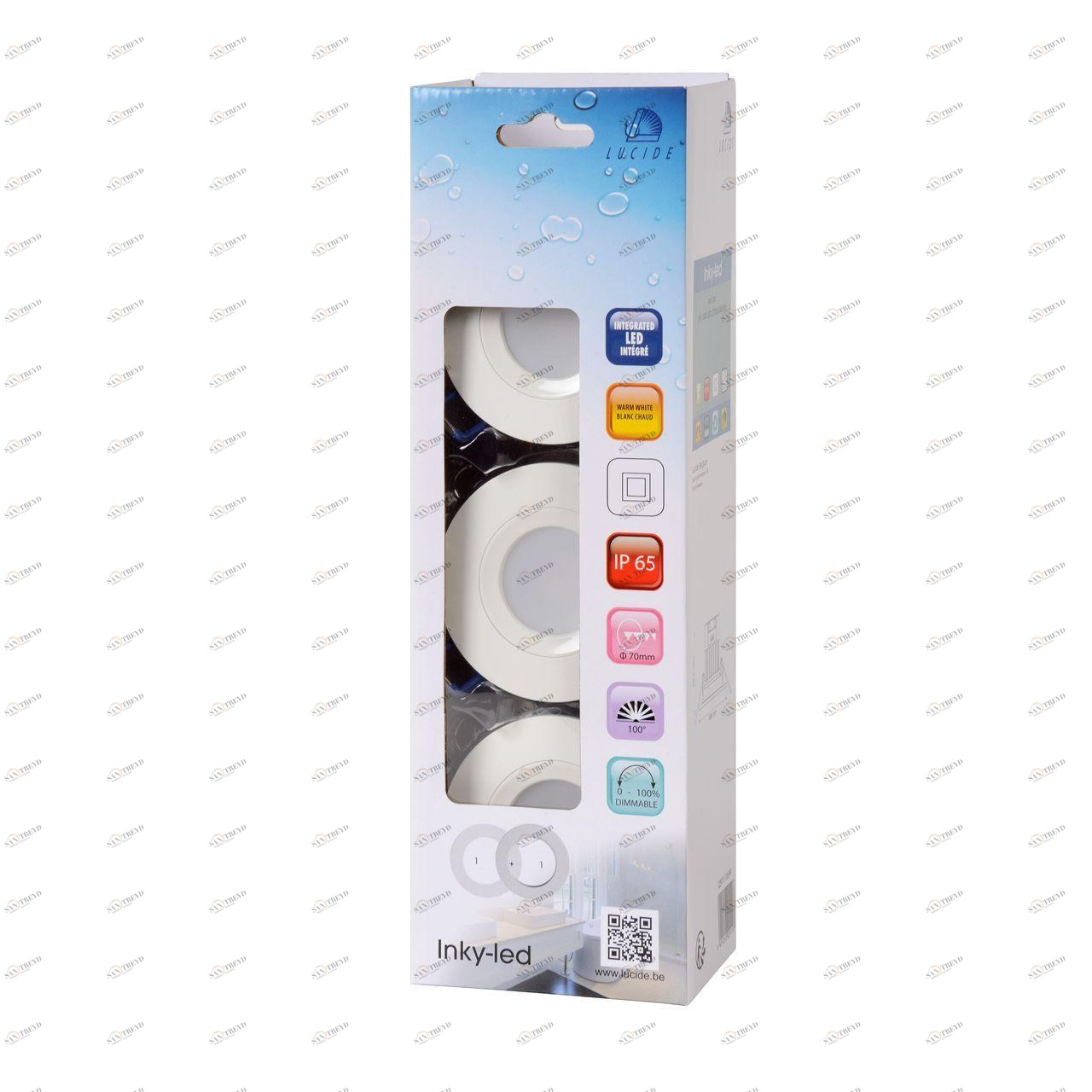 Потолочный светодиодный светильник Lucide Inky-Led 22971/18/99 LUCIDE INKY-LED 083142 Белый 