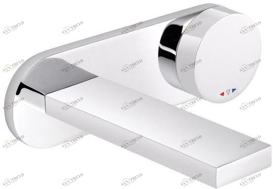 rvb Смеситель для умывальника настенный на 2 отверстия с тарелкой Tune 4695.--.50