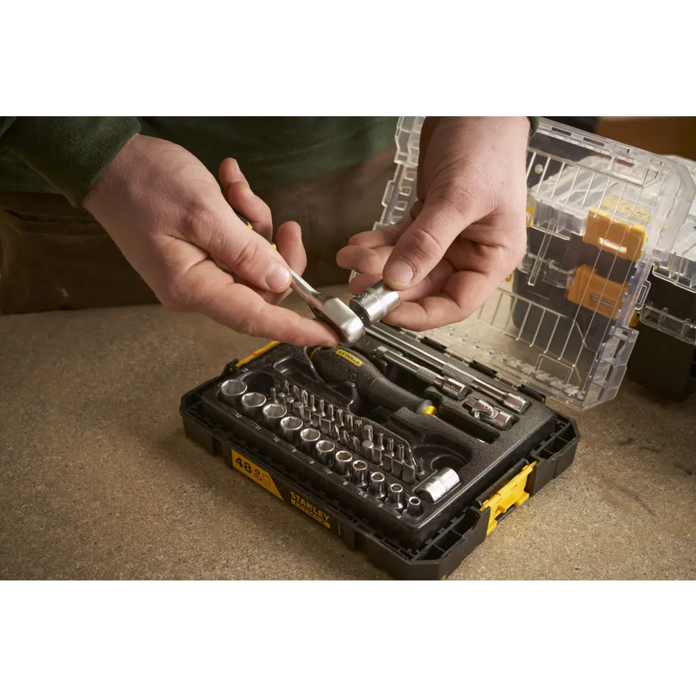 Набор торцевых головок с ключом Stanley Fatmax FMMT98101-0 1/2 дюйма, 48 шт STLM-2092287 - Вид №7