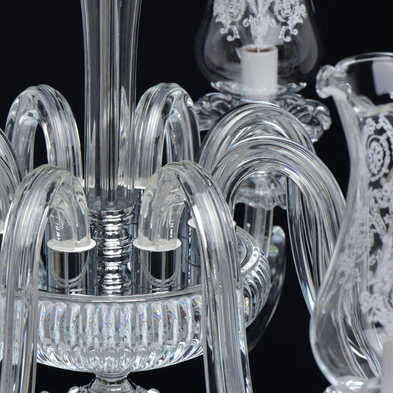 Подвесная люстра MW-Light Элла 483013908 MW-LIGHT ДИЗАЙНЕРСКИЕ, ЭЛЛА 285797 Хром  - Вид №2