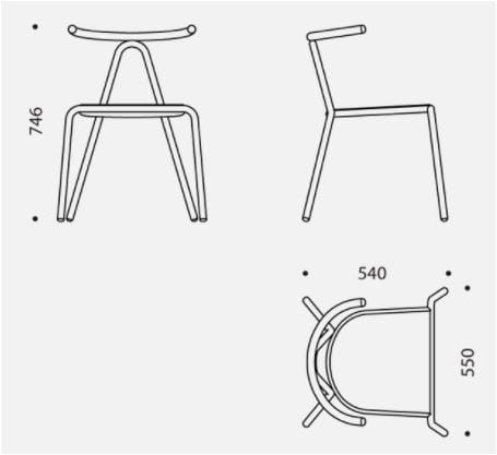 Стул для сада с веревкой и сталью B-LINE TORO ARCH-00115174 - Вид №2