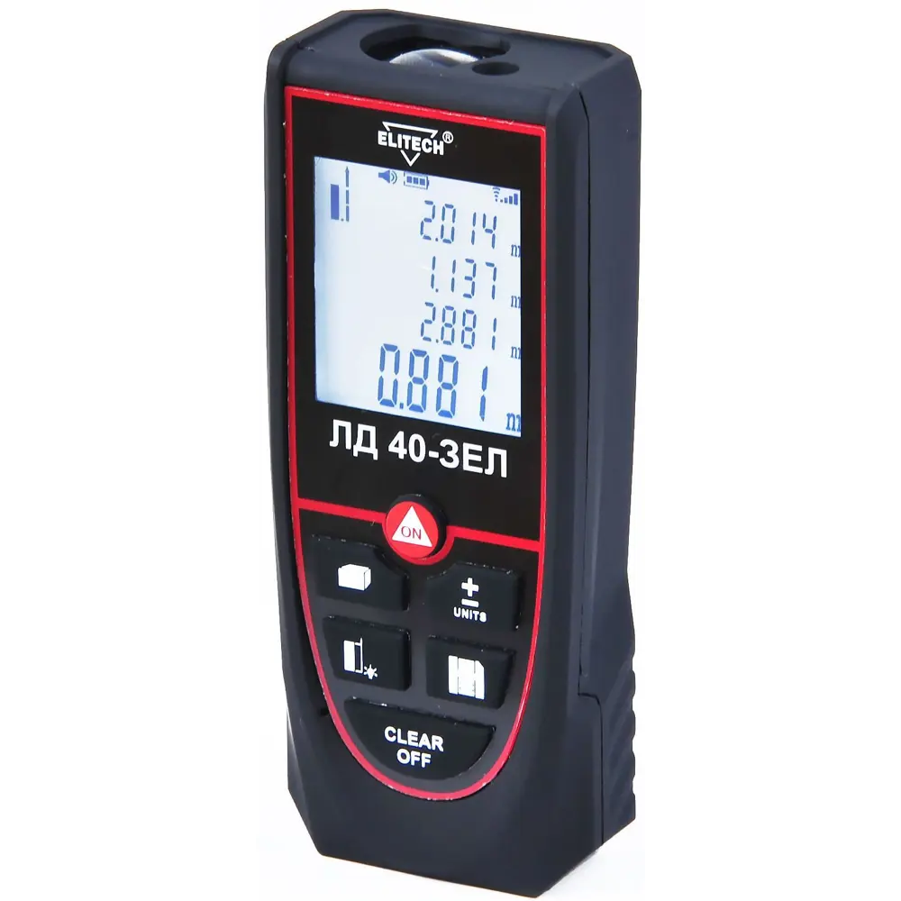Дальномер лазерный Elitech ЛД40-ЗЕЛ с дальностью до 40 м STLM-2155082 - Вид №4