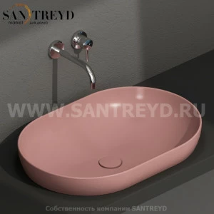 B6O61FR Встроенная раковина под столешницу овальная Ceramica Globo T-EDGE