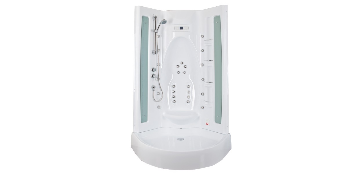 Душевая кабина Aquanet Taiti 110x110 с паром и г/м, матовое стекло 172281 - Вид №1