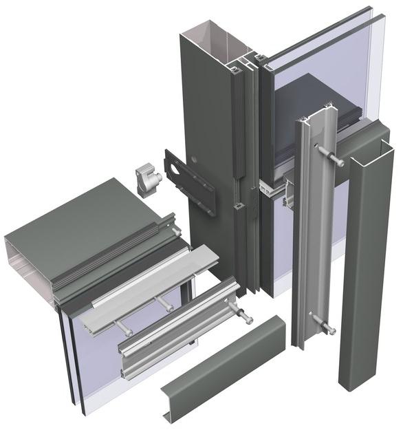 Reynaers Aluminium Сплошная фасадная система Curtain wall sun-id-1462856 - Вид №1
