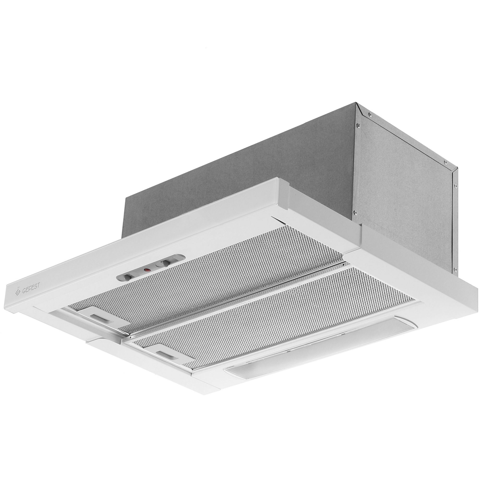 1182179 Вытяжка телескопическая Gefest ВО 4601 К12 белый/белый STDN-0035766 - Вид №2