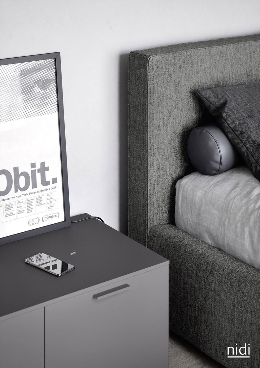 Nidi Кровать двуспальная с обивкой sun-id-1464983 - Вид №3