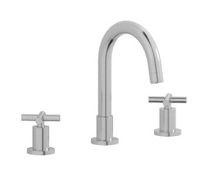 Смеситель для раковины на 3 отверстия с высоким изливом в комплекте с донным клапаном. WE ARE IB wo700cc Brushed Nickel WOW