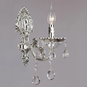 Бра настенное серебристое Bogates 230/1 Strotskis 230/1 BOGATES СВЕЧА 00-3927979 Серебро